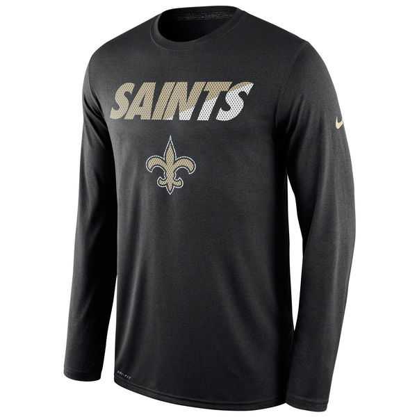 New Orleans Saints Nike Black Legend Staff Practice Long Sleeves Performance WEM T-Shirt,We sell and wholesale New Orleans Saints Nike Black Legend Staff Practice Long Sleeves Performance WEM T-Shirt on line form chian!